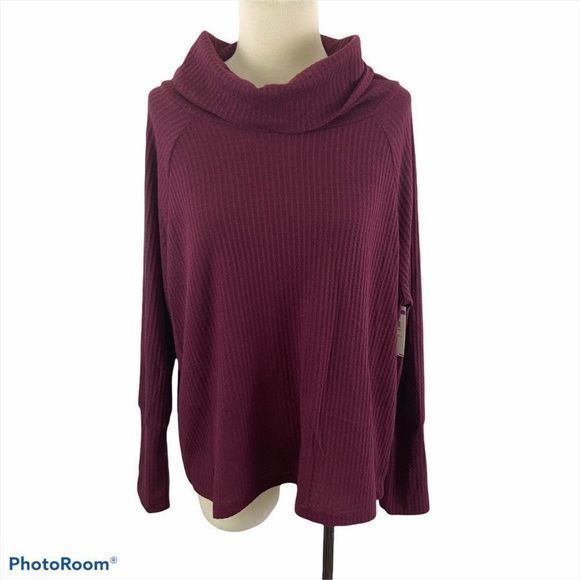 NWOT BOBEAU Maroon Turtle Neck‎ - Picture 9 of 9